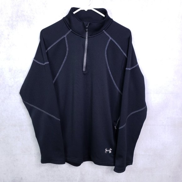 Under Armour Fuego 1/4 Zip Waffle Knit Sweater - Picture 1 of 6